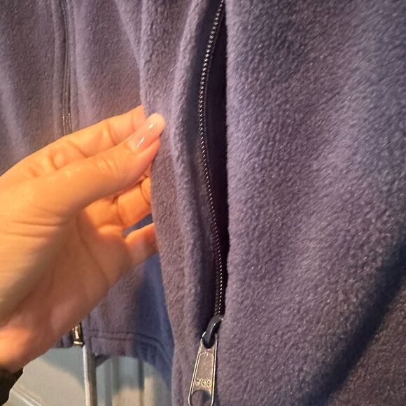 Columbia navy blue zip up fleece vest XL - Picture 4 of 5